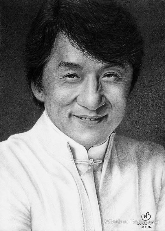 draw jackie chan