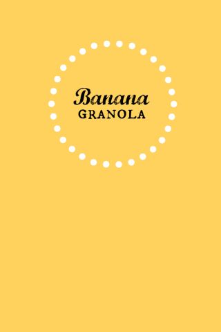 Banana Granola (gluten free, vegan)// One Lovely Life 