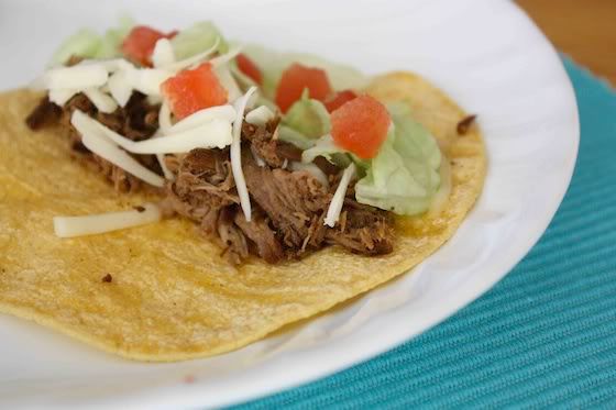 Shredded Beef Tacos I One Lovely Life