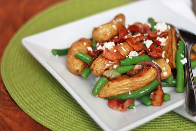 Green Bean and Fingerling Potato Salad // One Lovely Life