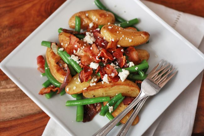 Green Bean and Fingerling Potato Salad // One Lovely Life