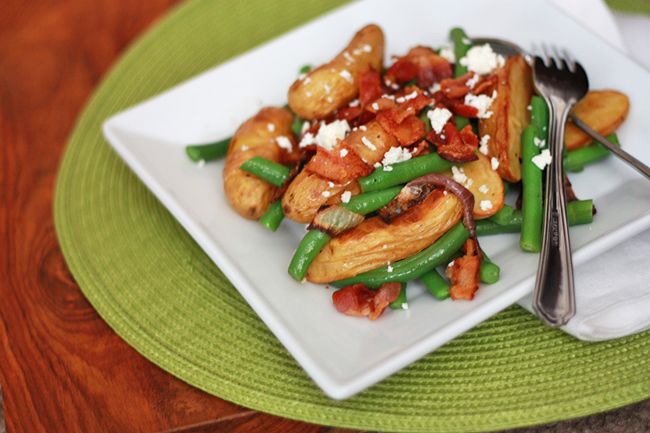 Green Bean and Fingerling Potato Salad // One Lovely Life