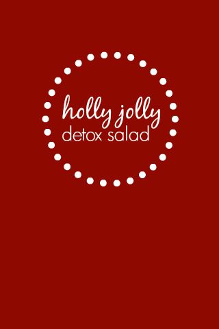 Holly Jolly Detox Salad // One Lovely Life (gf, df)