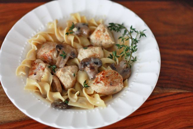 Chicken Meatball Stroganoff I One Lovely Life