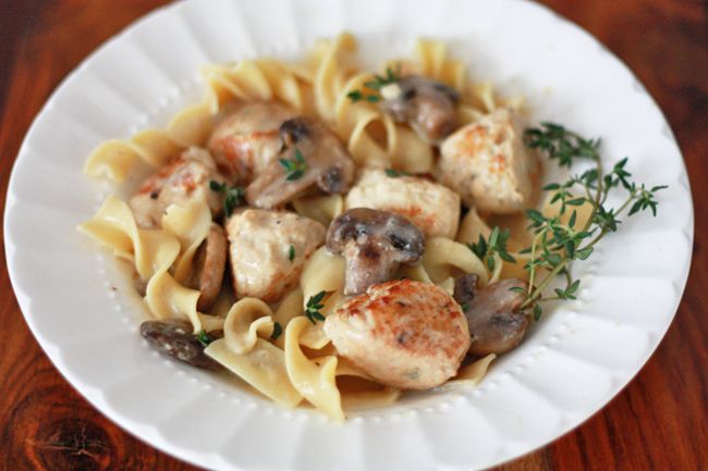 Chicken Meatball Stroganoff I One Lovely Life