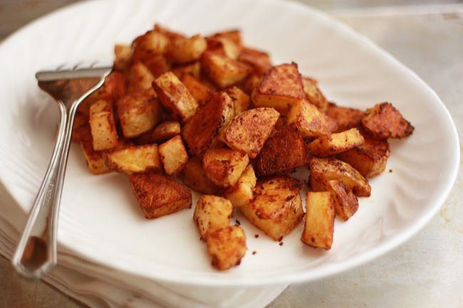 Parmesan Roasted Potatoes // One Lovely Life