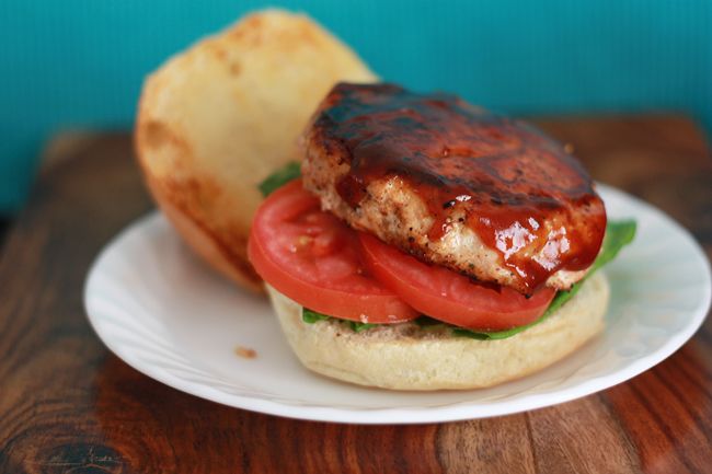 Barbecue Salmon Burgers I One Lovely Life