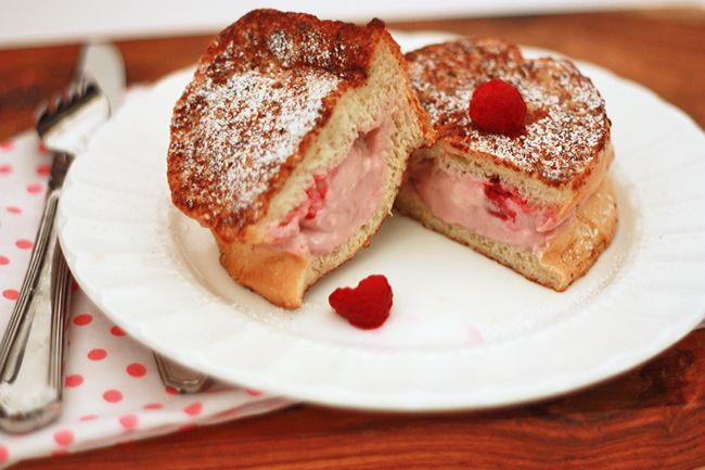 Raspberry Stuffed French Toast I One Lovely Life