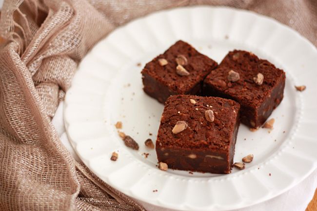 Triple Chocolate Toffee Brownies I One Lovely Life