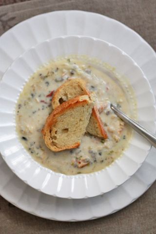 Chicken Bacon Wild Rice Soup is the coziest soup ever! 