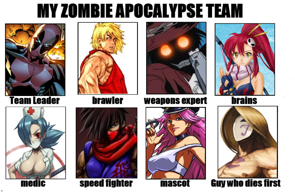 I Japan Anime Manga My Zombie Apocalypse Teams
