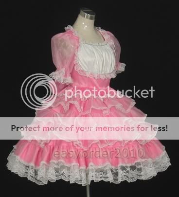 Adult Baby Sissy Dress Costume Frilly Custom Made 07