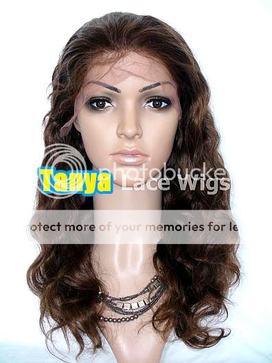 12 short Indian Remy Human Hair Lace Front / Full Lace Wigs 