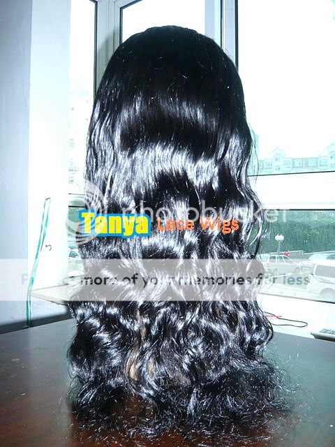   Glueless wig 100% HUMAN HAIR Indian Remy Full Lace 4x4 silk top