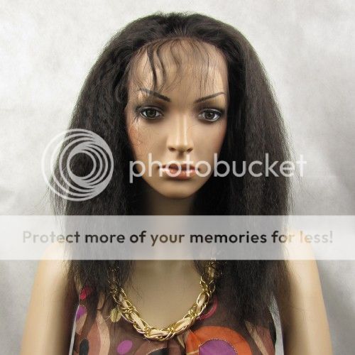 Full Lace Wig Front Lace Wig Real Human Hair 10 KINKY  