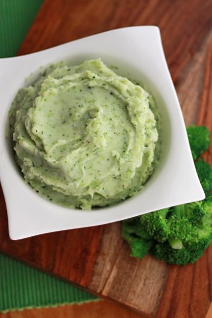 Parmesan Broccoli Mashed Potatoes // One Lovely Life