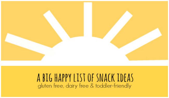 Gluten Free, Dairy Free (& Toddler-Friendly) Snack Ideas I One Lovely Life