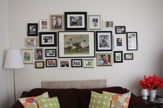 living room photo collage • One Lovely Life