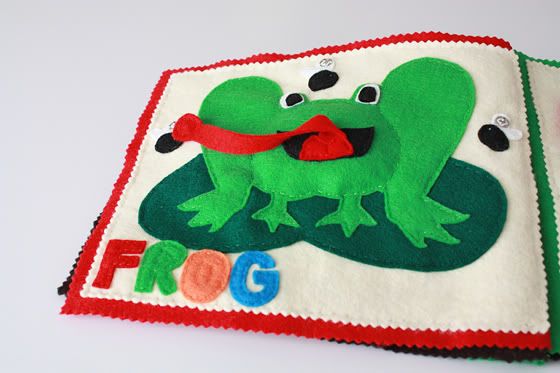 Frog Quiet Book Page I One Lovely Life