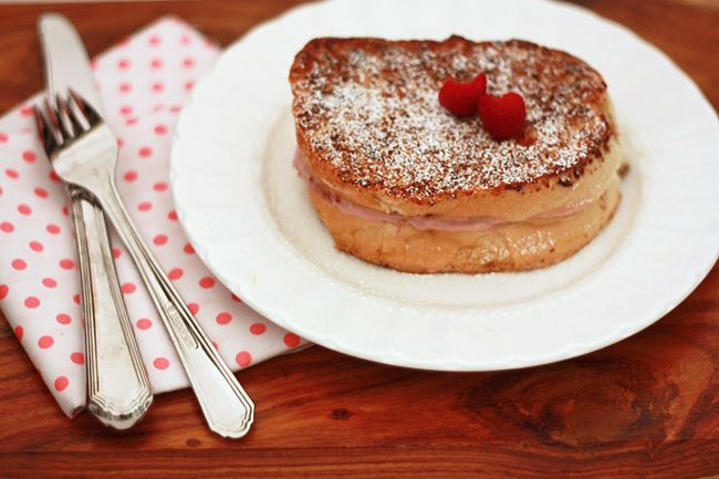 Raspberry Stuffed French Toast I One Lovely Life