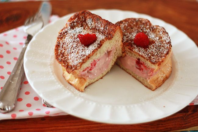 Raspberry Stuffed French Toast I One Lovely Life
