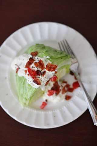 Wedge Salad with Parmesan Dressing // One Lovely Life