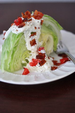 Wedge Salad with Parmesan Dressing // One Lovely Life