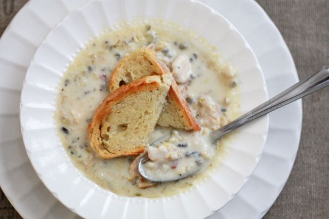 Chicken Bacon Wild Rice Soup - Creamy, cozy, and perfectly delicious! 