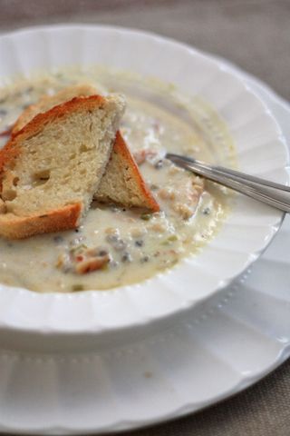 Chicken Bacon Wild Rice Soup - perfect for leftover chicken or turkey! from www.onelovelylife.com