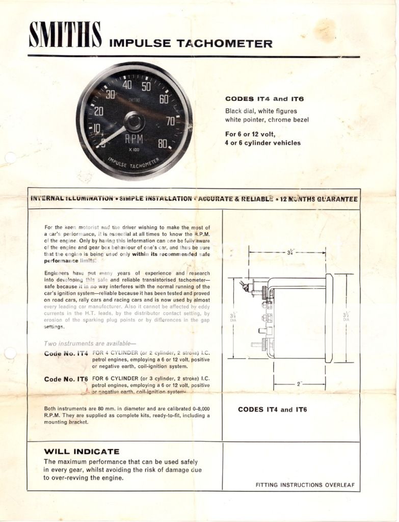 mk1-forum.net • View topic - positive earth smiths ... sun tach wiring diagram 